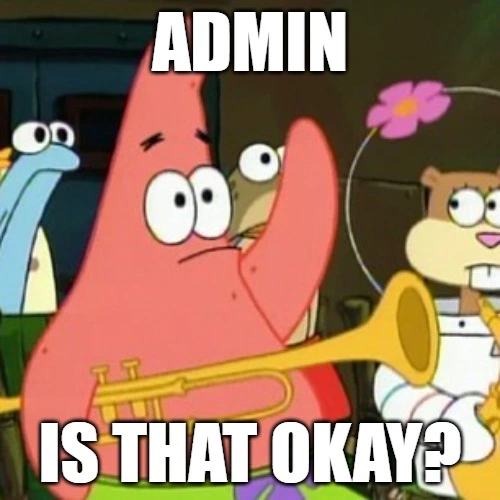 Admin, is that okay?